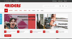 Desktop Screenshot of 4riders.cz